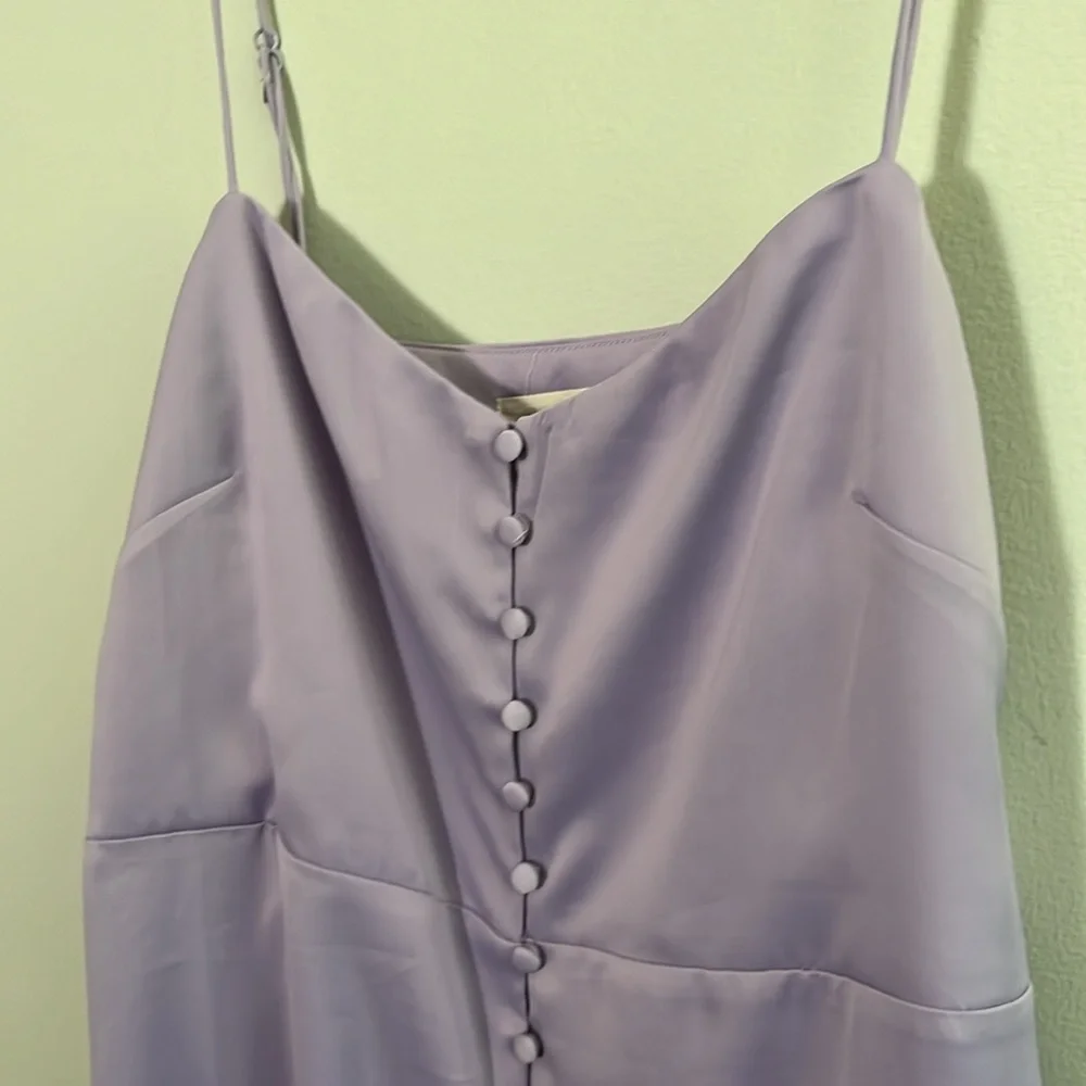 Urban Outfitters lavender satin feel slip dress